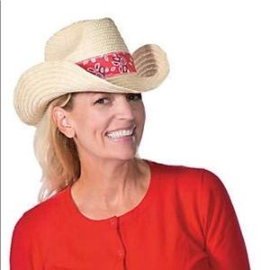 Halloween !Set of new 11 Adult Straw Cowboy Hats !